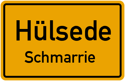 Straßenverzeichnis Hülsede Schmarrie
