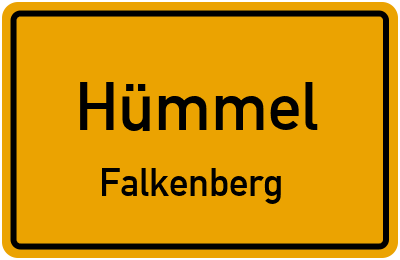 Straßenverzeichnis Hümmel Falkenberg