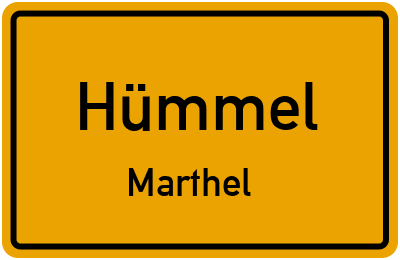 Straßenverzeichnis Hümmel Marthel