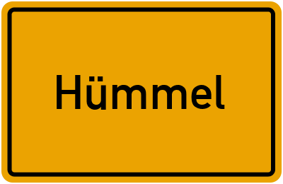 Ortsschild von Gemeinde Hümmel in Rheinland-Pfalz