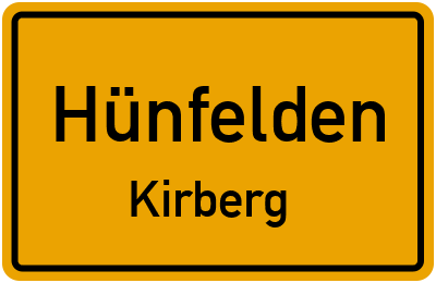 Ortsschild Hünfelden Kirberg