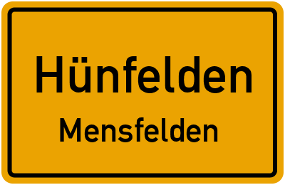 Straßenverzeichnis Hünfelden Mensfelden