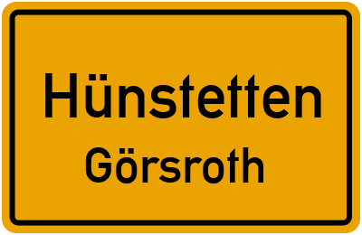 Straßenverzeichnis Hünstetten Görsroth