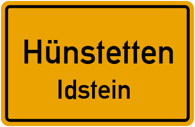 Straßenverzeichnis Hünstetten Idstein