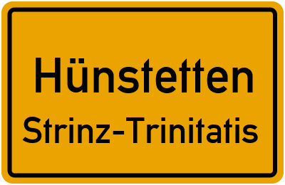 Straßenverzeichnis Hünstetten Strinz-Trinitatis