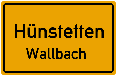 Straßenverzeichnis Hünstetten Wallbach