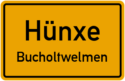 Straßenverzeichnis Hünxe Bucholtwelmen