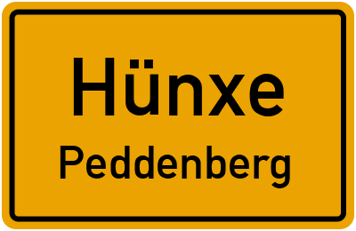 Straßenverzeichnis Hünxe Peddenberg