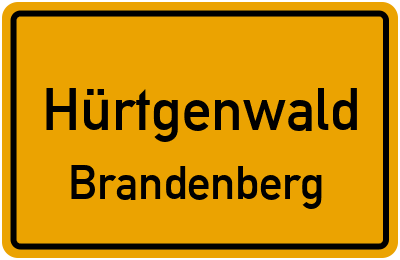 Ortsschild Hürtgenwald Brandenberg