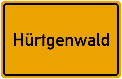 Ortsschild von Hürtgenwald in Nordrhein-Westfalen