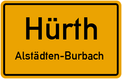 Straßenverzeichnis Hürth Alstädten-Burbach