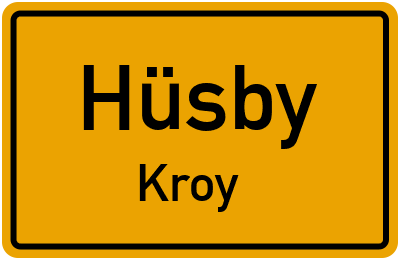 Straßenverzeichnis Hüsby Kroy