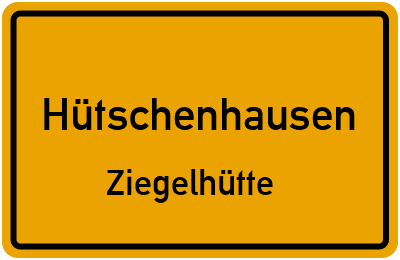 Straßenverzeichnis Hütschenhausen Ziegelhütte