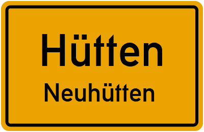 Straßenverzeichnis Hütten Neuhütten