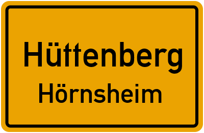 Straßenverzeichnis Hüttenberg Hörnsheim