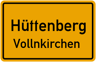 Straßenverzeichnis Hüttenberg Vollnkirchen