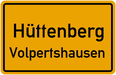 Straßenverzeichnis Hüttenberg Volpertshausen