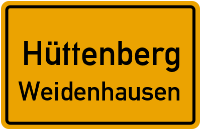 Straßenverzeichnis Hüttenberg Weidenhausen