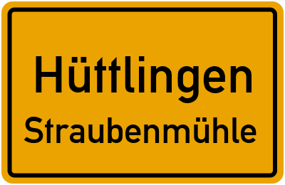 Straßenverzeichnis Hüttlingen Straubenmühle