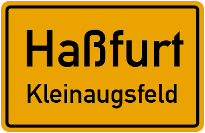 Straßenverzeichnis Haßfurt Kleinaugsfeld