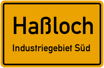 Straßenverzeichnis Haßloch Industriegebiet Süd