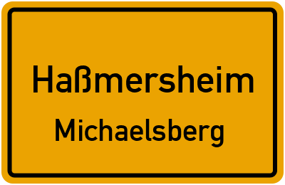 Straßenverzeichnis Haßmersheim Michaelsberg