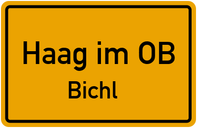 Straßenverzeichnis Haag im OB Bichl