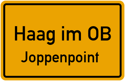 Straßenverzeichnis Haag im OB Joppenpoint