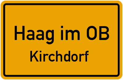 Straßenverzeichnis Haag im OB Kirchdorf