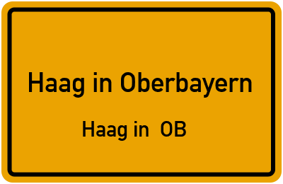 Straßenverzeichnis Haag in Oberbayern Haag in OB