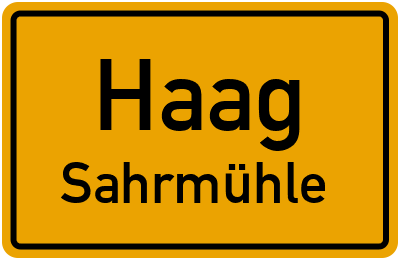Straßenverzeichnis Haag Sahrmühle