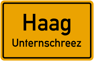 Straßenverzeichnis Haag Unternschreez