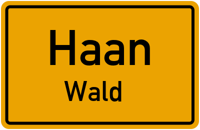 Straßenverzeichnis Haan Wald