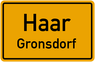 Straßenverzeichnis Haar Gronsdorf