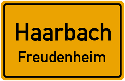 Straßenverzeichnis Haarbach Freudenheim