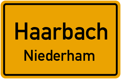 Straßenverzeichnis Haarbach Niederham