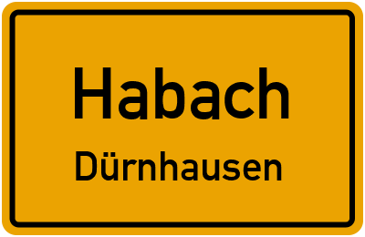 Straßenverzeichnis Habach Dürnhausen