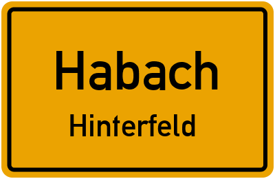 Straßenverzeichnis Habach Hinterfeld