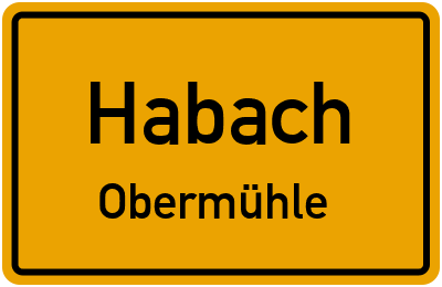 Straßenverzeichnis Habach Obermühle