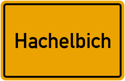 Ortsschild von Gemeinde Hachelbich in Thüringen