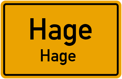 Straßenverzeichnis Hage Hage