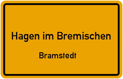 Straßenverzeichnis Hagen im Bremischen Bramstedt