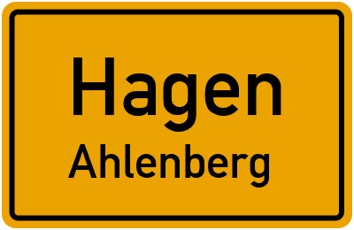 Straßenverzeichnis Hagen Ahlenberg