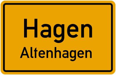 Straßenverzeichnis Hagen Altenhagen