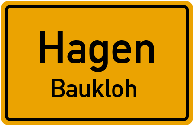 Straßenverzeichnis Hagen Baukloh