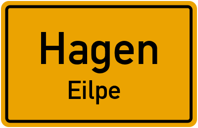 Ortsschild Hagen Eilpe