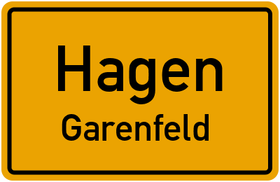 Ortsschild Hagen Garenfeld