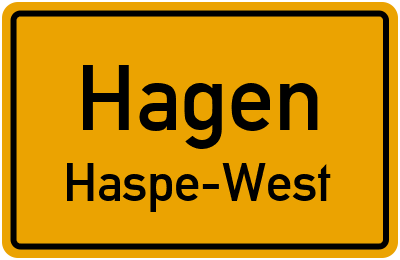 Straßenverzeichnis Hagen Haspe-West