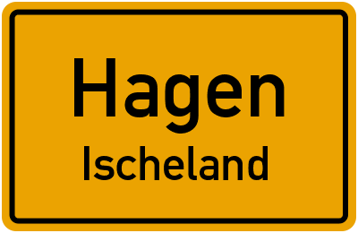 Ortsschild Hagen Ischeland