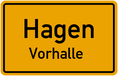 Straßenverzeichnis Hagen Vorhalle